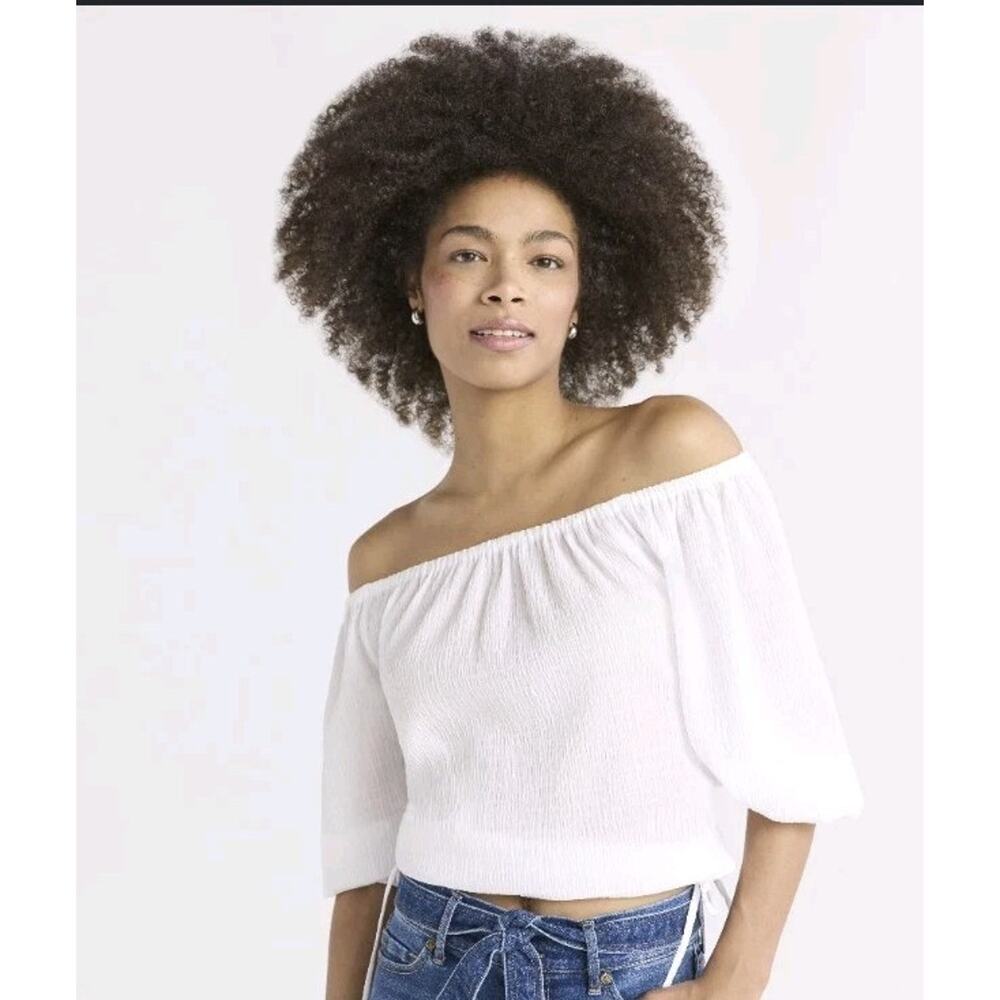 Sofia Vergara White‎ Womens Blouse Size Medium #474